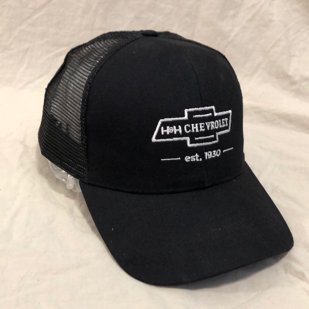 Black, H&H Chevrolet summer mesh cap